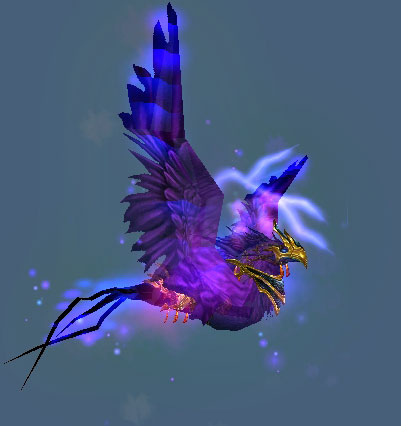 These are essentially recolored models of the previous phoenix mount and